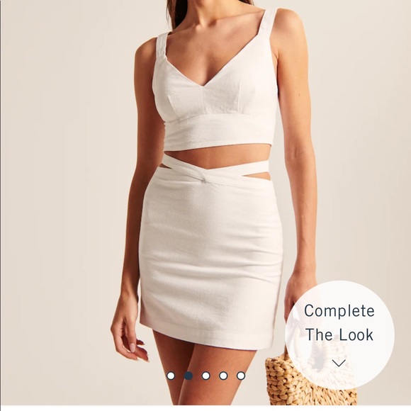 Abercrombie & Fitch Dresses & Skirts - NWT White Linen mini skirt